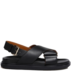 Marni Fussbett Sandaler, Black